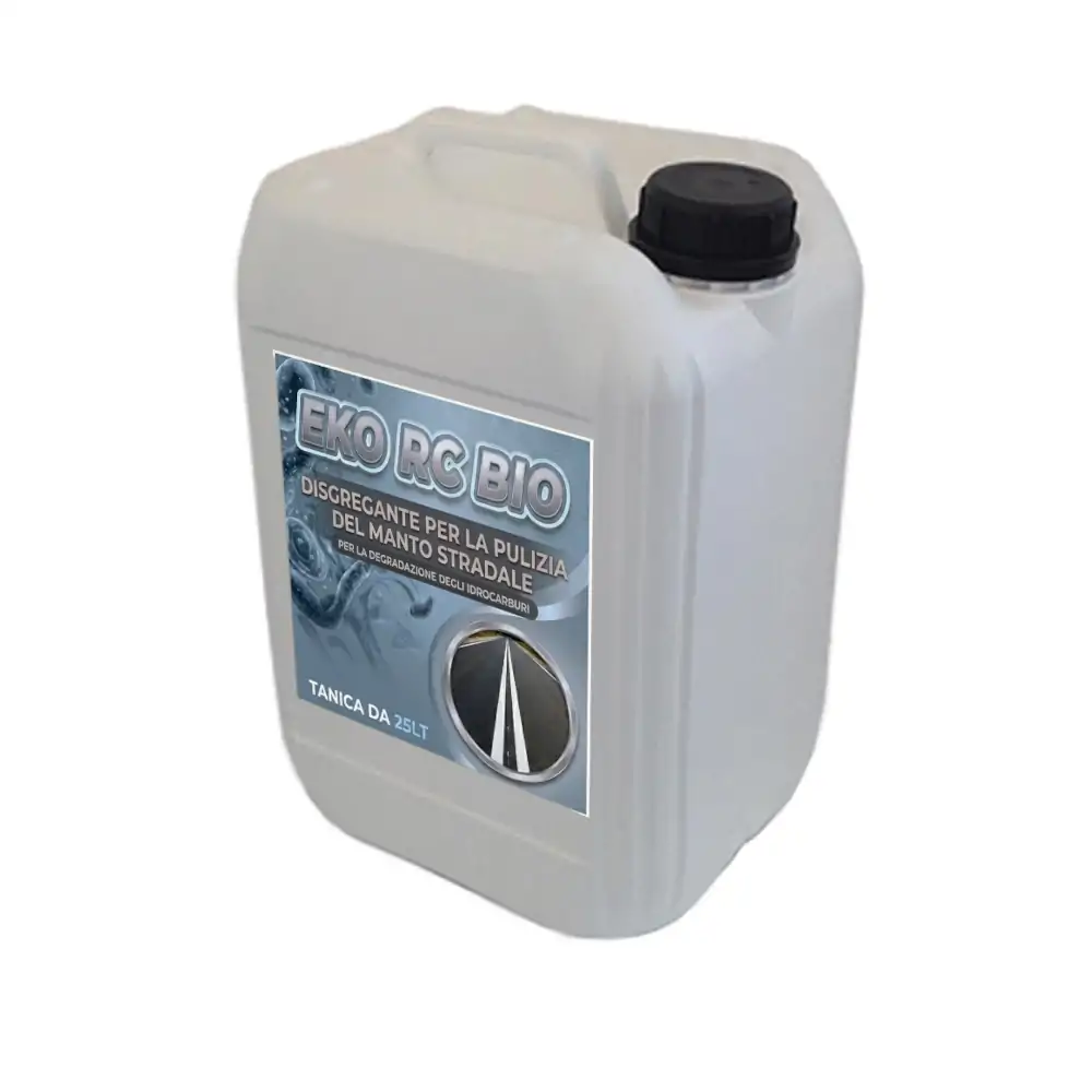EKO RC BIO - LIQUIDO DISGRAGANTE PER LA DETERGENZA DEL MANTO STRADALE TANICA DA 25 LITRI