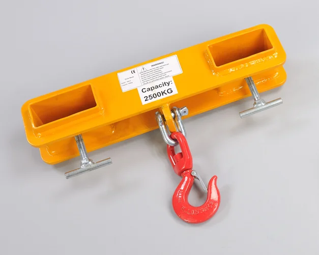 SOLLEVATORE A DOPPIA FORCA PER CARRELLO ELEVATORE CON GANCIO PORTATA 2500KG DIM. 660X140 MM